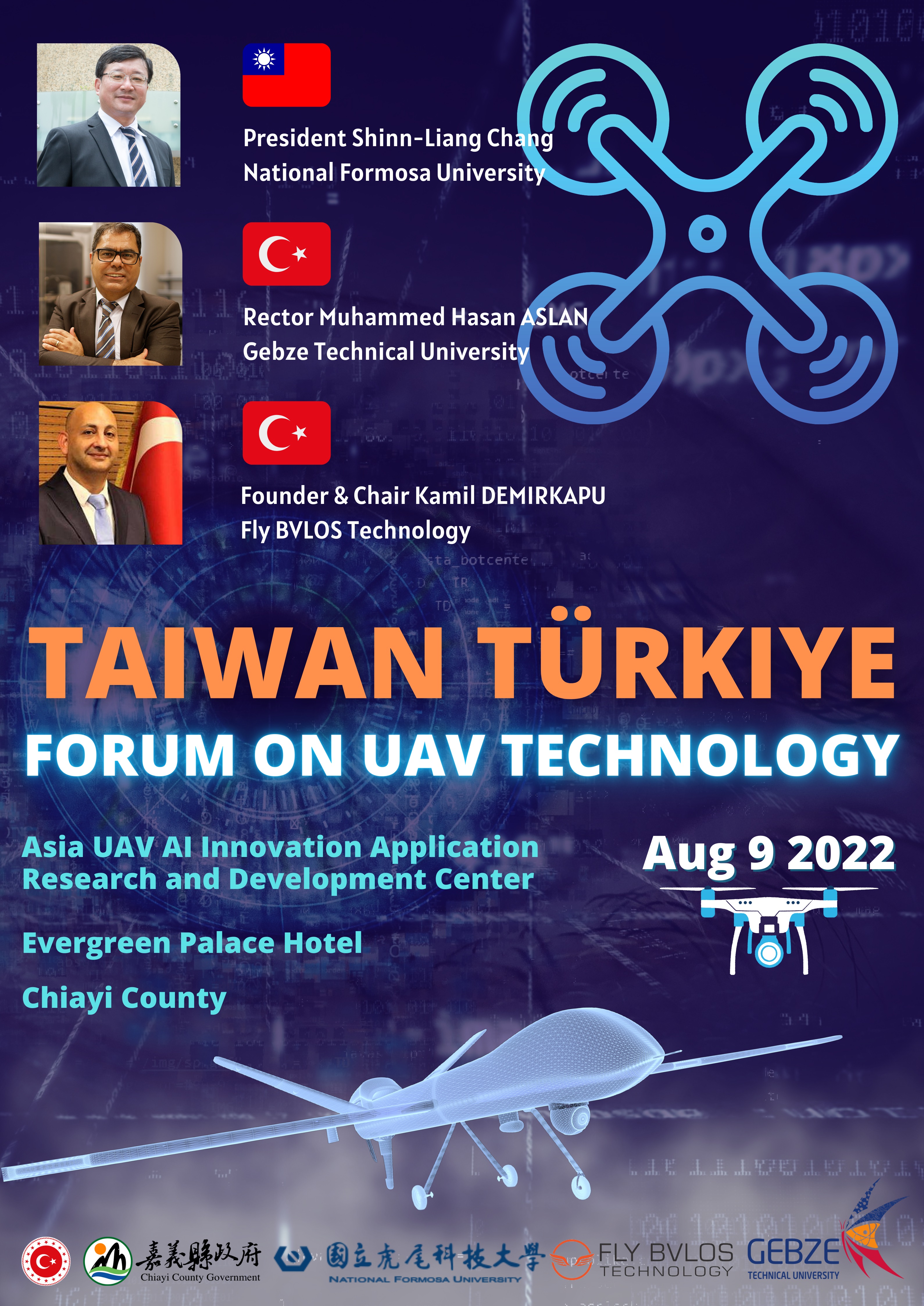 Taiwan Türkiye Forum on UAV Technology on Aug 9 2022